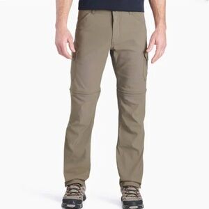 KUHL NWOT Renegade Convertible Cargo Pants in Driftwood. 34 x 30